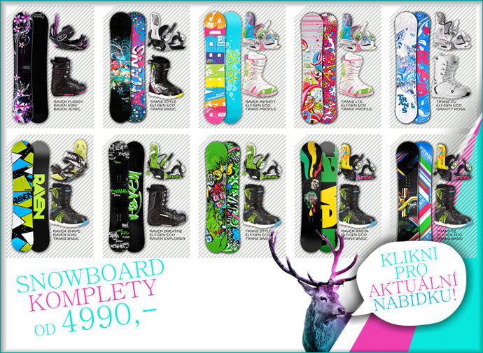 snowboard komplety